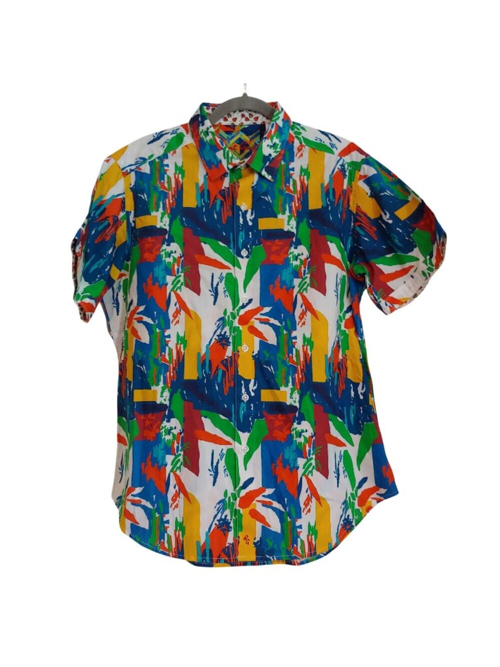 Robert Graham Confetti Art Button Shirt Abstract Maximalist Designer Collectable